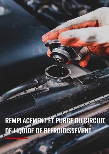 Remplacement et purge du circuit de liquide de refroidissement